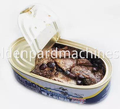 Tuna otomatis/ikan sarden dua potong kaleng dapat membuat jalur produksi mesin